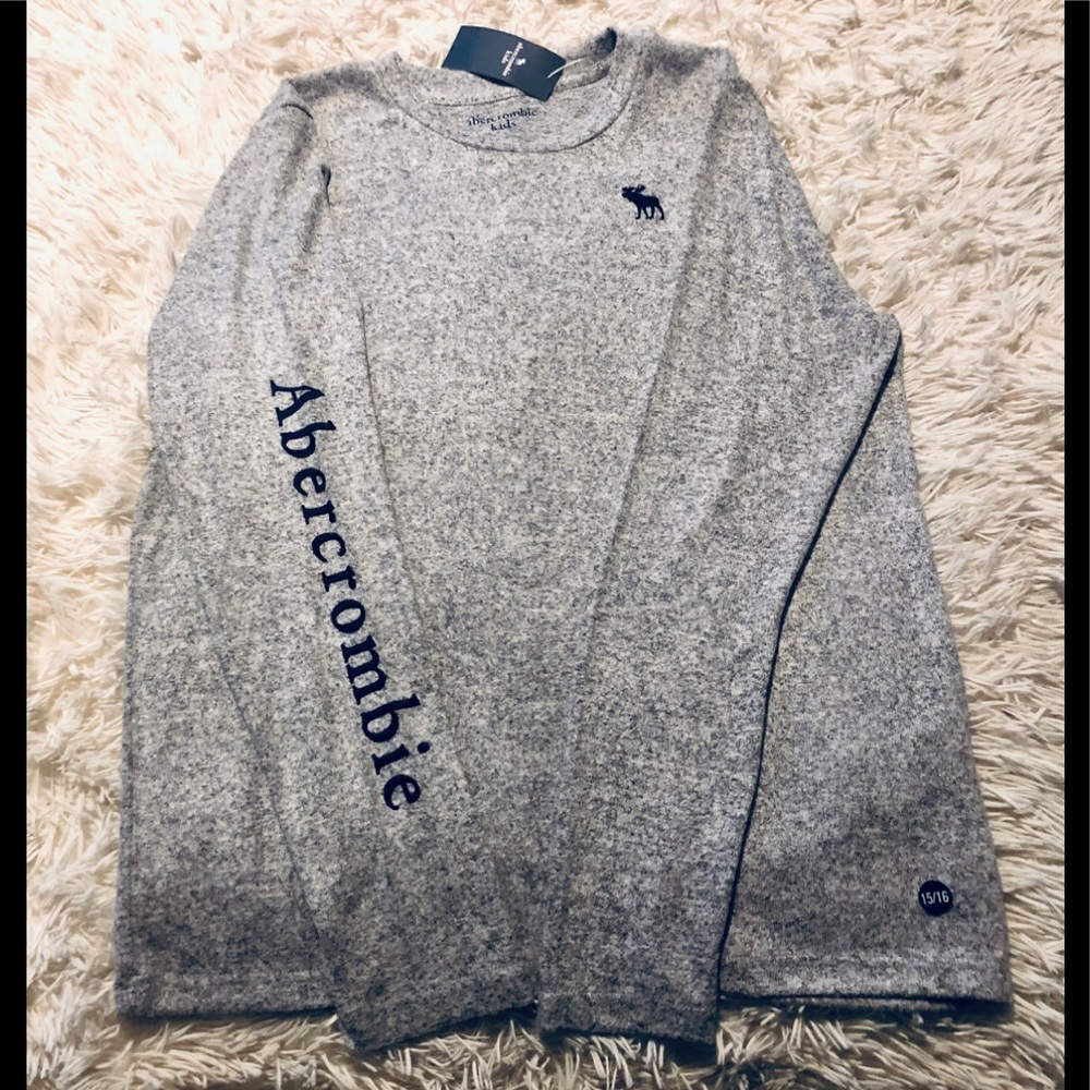 🏀 NEW Abercrombie Kids Soft Long Sleeve 15/16
